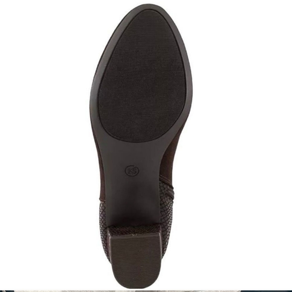 KAREN SCOTT Ivyy Mixed Media Chocolate Booties - Picture 4 of 15